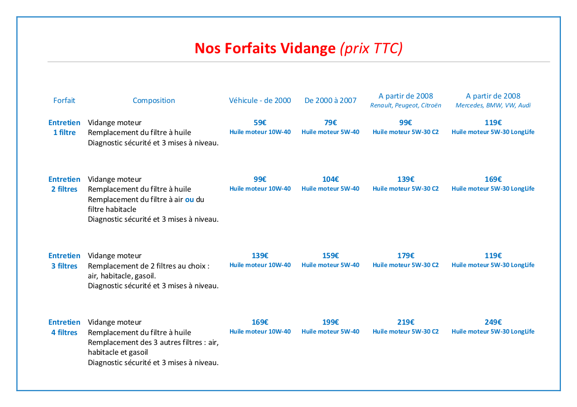 Nos tarifs Cernay 1