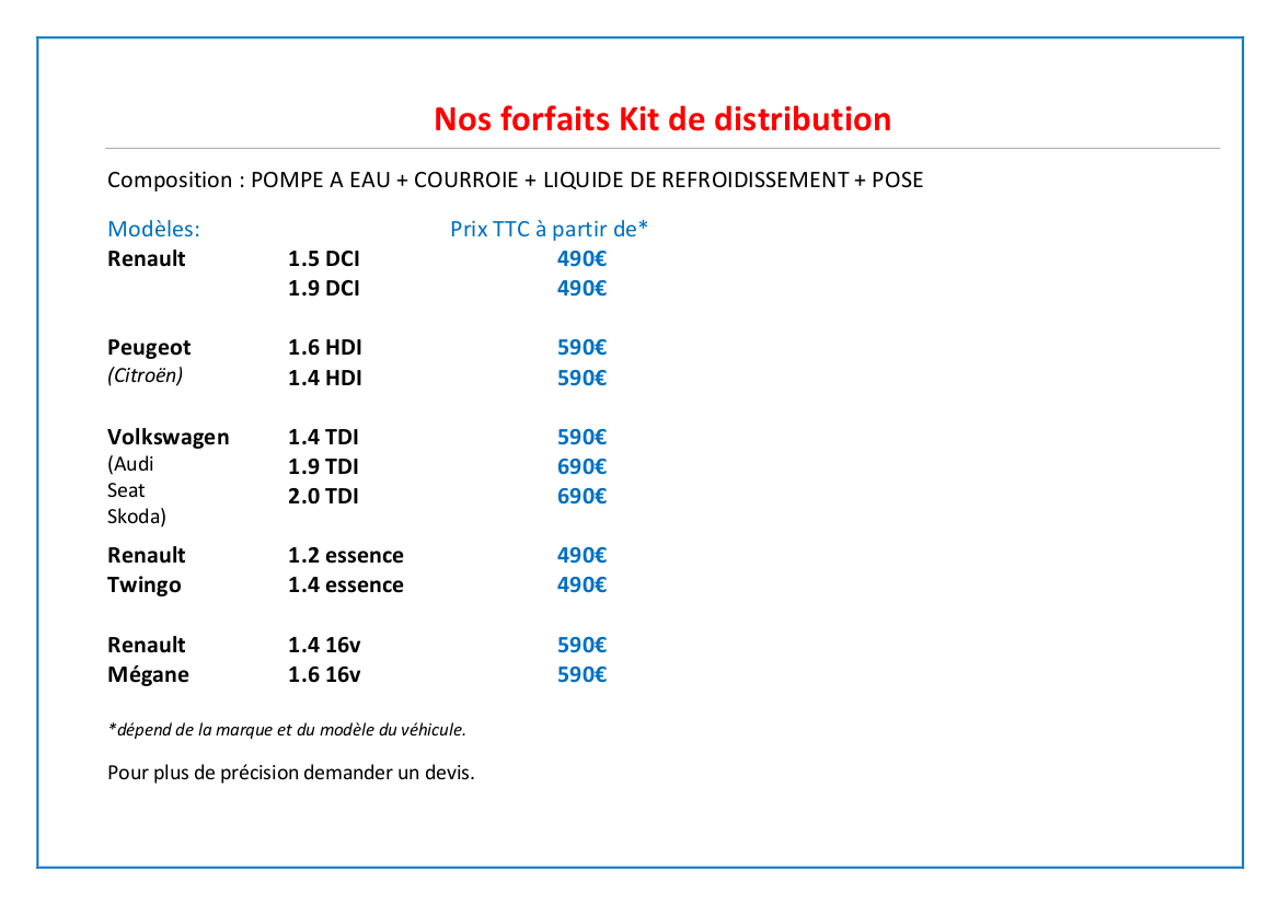 Nos tarifs Colmar 2