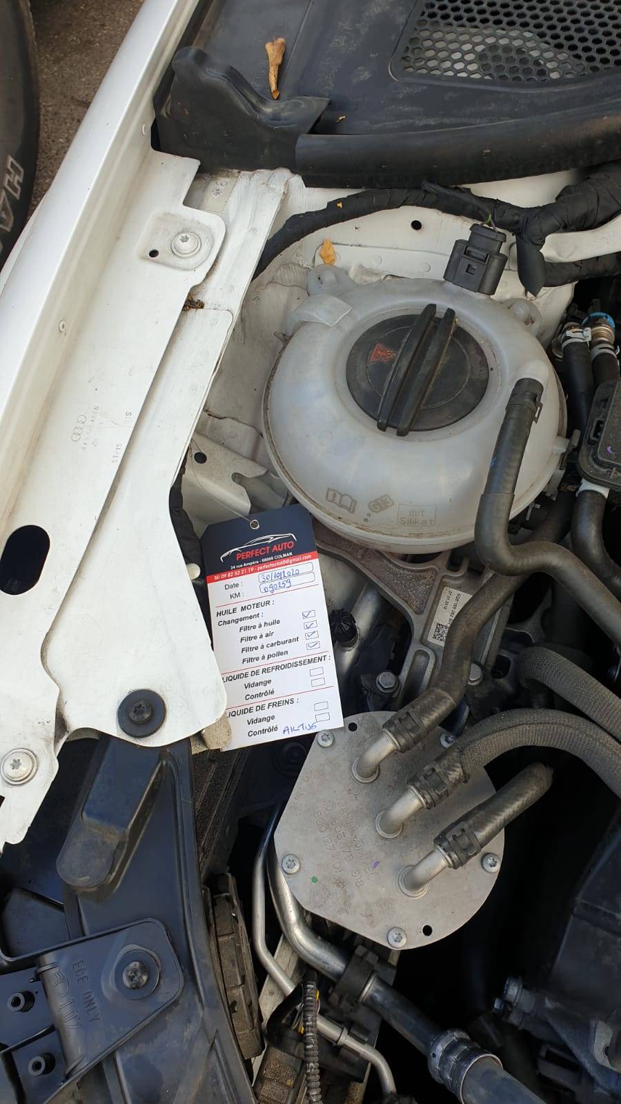 Révision à 90 000 km sur une Audi A3 au garage PERFECT AUTO à Colmar Soultz-Haut-Rhin 2